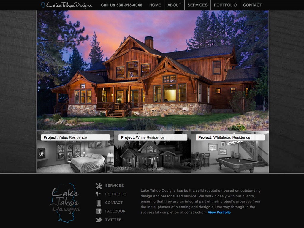 Lake Tahoe Designs Website Design/Dev