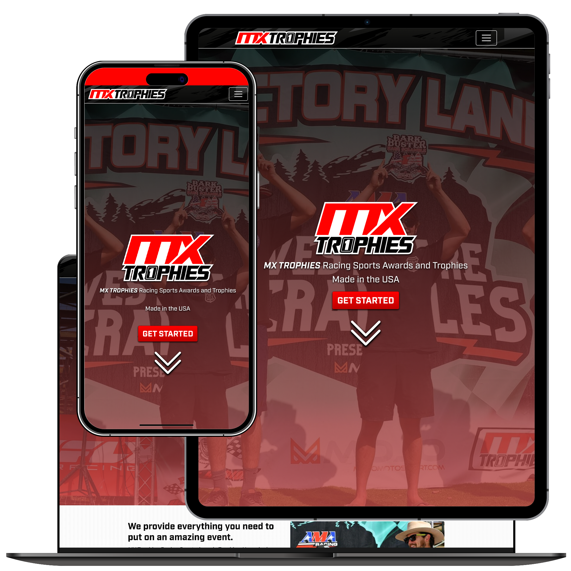 MX Trophies Website Design and Development