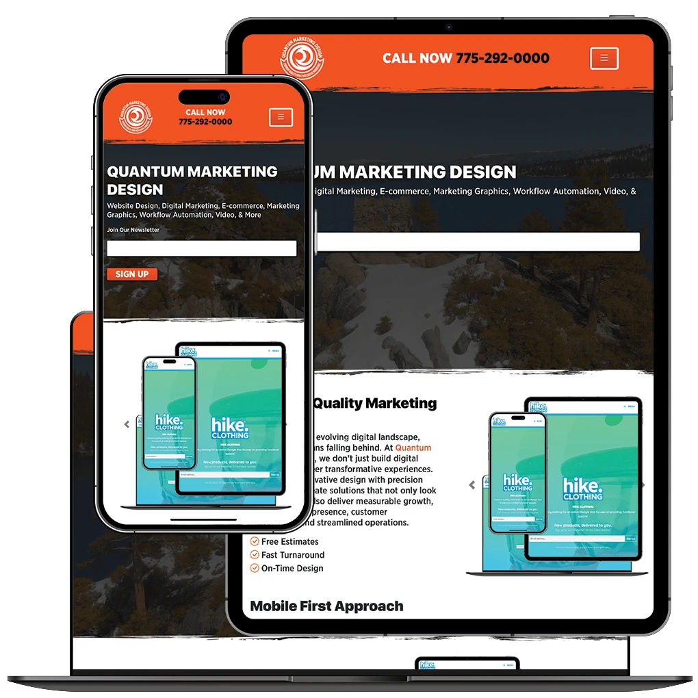 Quantum Marketin Design Website Design, Marketing Graphic Design & More